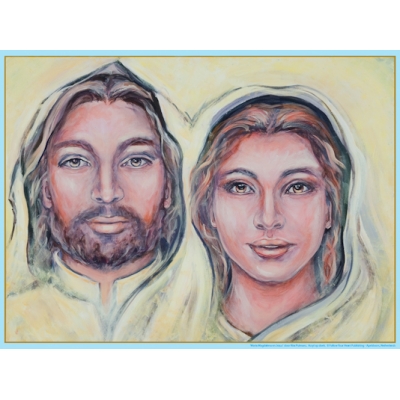 Poster - Jezus en Maria Magdalena (A3 horizontaal)